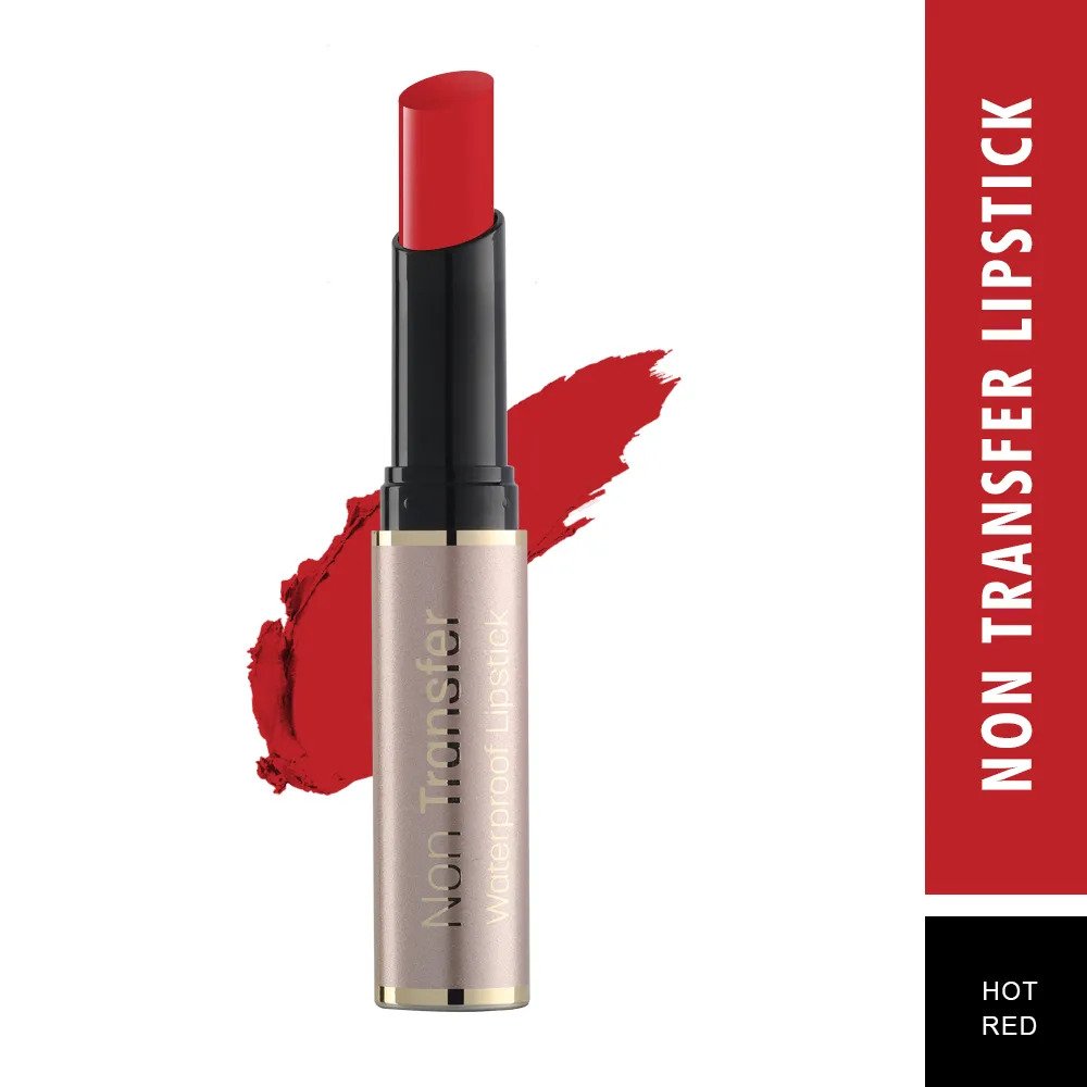 Swiss Beauty Non Transfer Waterproof Lipstick - 406 Hot Red