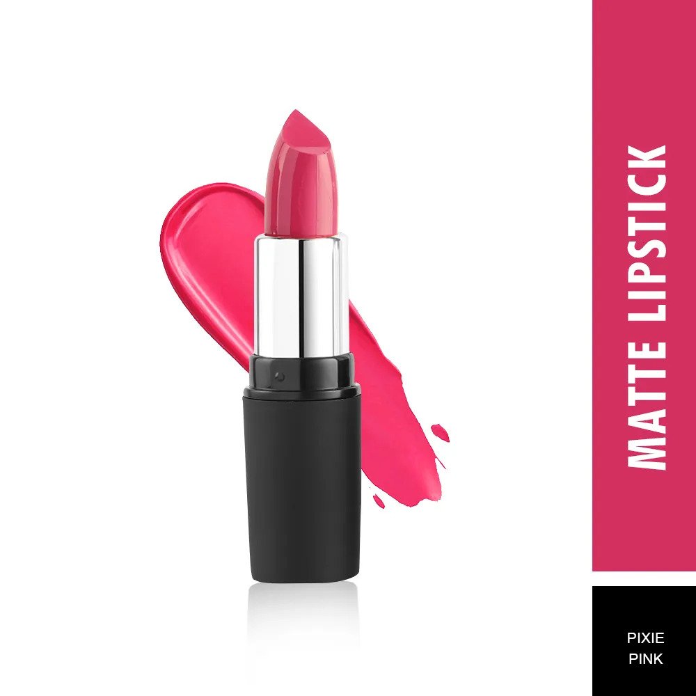 Swiss Beauty Pure Matte Lipstick - 218 Pixie Pink(3.8g)