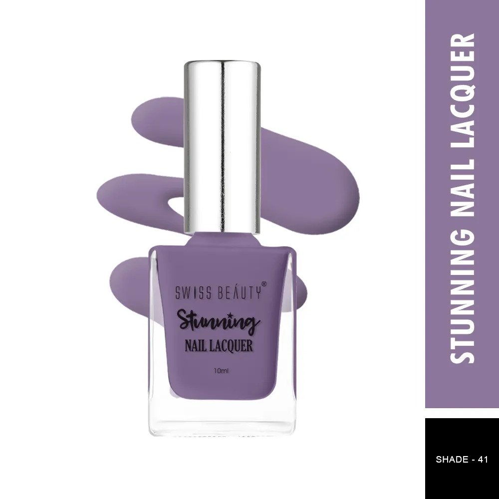 Swiss Beauty Stunning Nail Lacquer - 41 Grey Shark - Copy