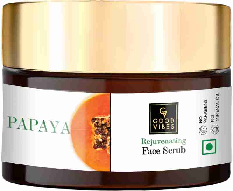Orange face papaya scrub