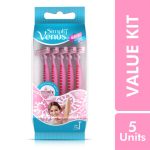 Gillette Venus Simply Venus Pink Hair Removal for Women - 5 razors (B4G1)