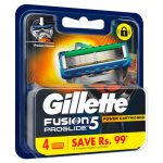 Gillette Fusion Proglide FlexBall Manual Shaving Razor Blades (Cartridge) 4s Pack (Save Rs. 99/-)