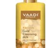 Vaadi Herbals Gold Cleansing Milk With 24k Gold Leaf - 3-skin Benefits (250ml)