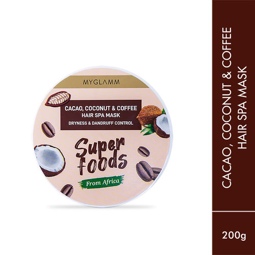 MyGlamm Super Foods Cacao Coconut & Coffee Hair Spa Mask (200g) - Cosmo  Worlds